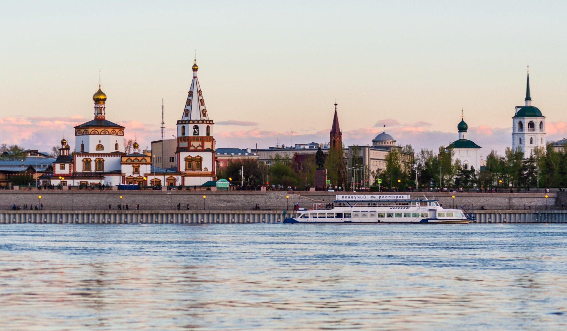 Богоявленский собор,Иркутск зимой